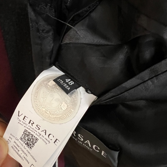 new VERSACE  RUNWAY WOOL SUIT 23ss  blazer pants sz48 US38 - Picture 8 of 16